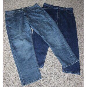 Wrangler Relaxed Fit 40x30 Cowboy Cut Premium Quality Dark Wash Denim Jeans